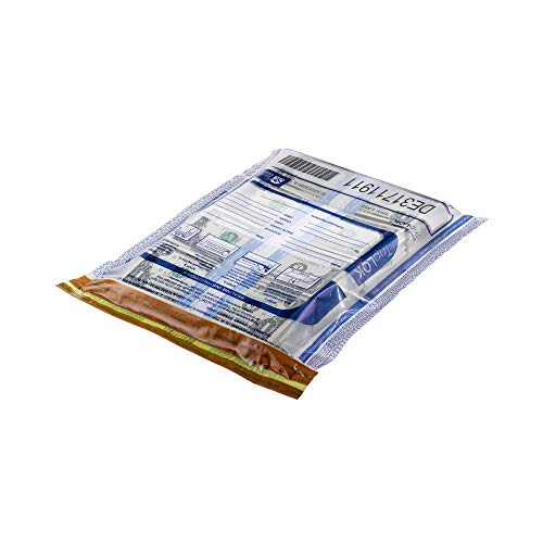 ControlTek TripLok 12" x 16" Clear 100 Bags, Tamper-Evident Deposit Bags 585040 - Brand New