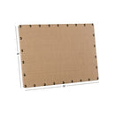 Linon Burlap Nailhead Corkboard Medium AMX-NBURL24X36-1 - NEW - Brand New