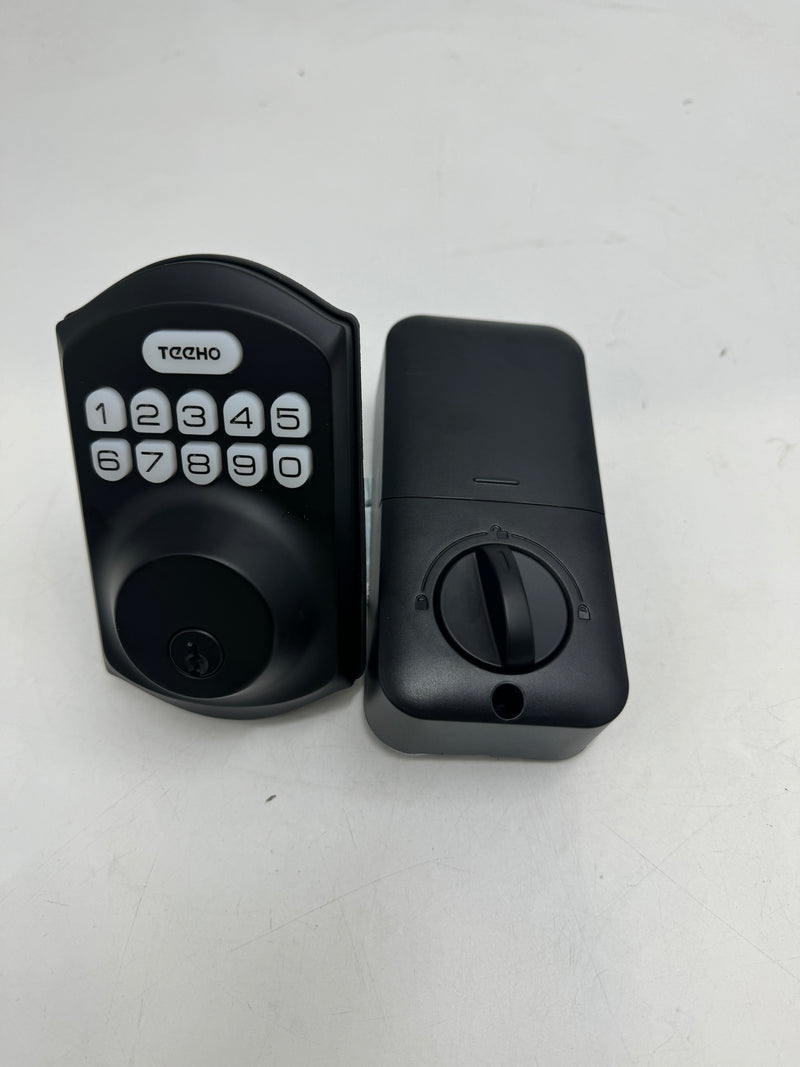 TEEHO TE001 Keyless Entry Door Lock Keypad Smart Deadbolt Lock - Matte Black Like New