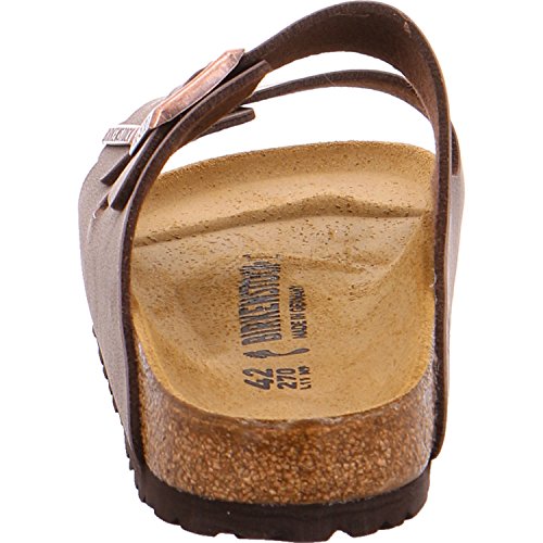 BIRKENSTOCK ARIZONA BIRKIBUC SANDALS MEN 12 NARROW WOMEN 14 NARROW - MOCHA - Like New