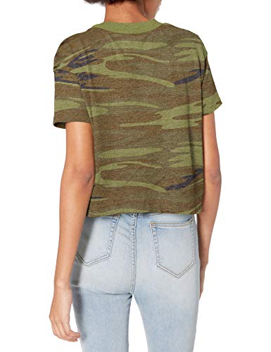 HANES ALTERNATIVE CROPPED T-SHIRT CAMO 2XL - SIZE: WOMEN 2XL - CAMO - Like New