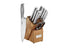 Cuisinart Classic 10 Pieces Hammered Knife Block Set - Stainless Steel Like New