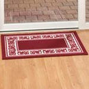B00BGAZDWS Floral Border Rug, 59" x 20", Burgundy - Floor RugsMats NEW - Brand New