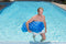 POOLMASTER ROLL 'N GO SWIMMING POOL MATTRESS FLOAT - BLUE - Like New