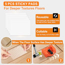 TOOL 2025222 HEAVY DUTY FLOOR GAP FIXER TOOL 5 PCS STICKY PADS - ORANGE - Like New