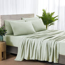 BIBB HOME RAYON FROM BAMBOO 2000 COUNT 6 PIECE CHAMBRAY SHEET SET (KING) - SAGE - Like New