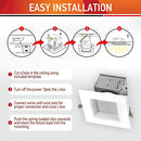 OSTWIN 12 Pack 4" LED Recessed Light Dimmable 10W 700 Lm 4000K Bright White - Brand New