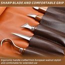 IMYMEE DELUXE WOOD CARVING KIT 21 PCS WOOD CARVING TOOLS WITH STORAGE - BROWN - Like New
