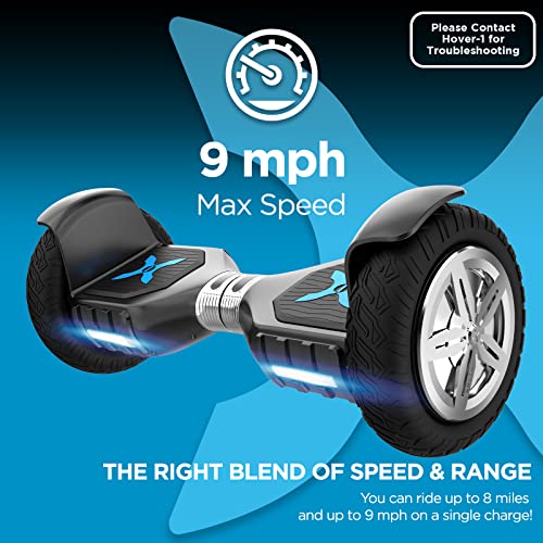 HOVER-1 RANGER PRO ELECRIC HOVERBOARD 9MPH TOP SPEED 8 MILE RANGE - BLACK - Like New