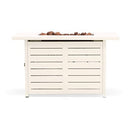 ROYAL GARDEN PROPANE FIRE PIT, 42" RECTANGULAR, TM22RTFTCRM - CREAM - Like New