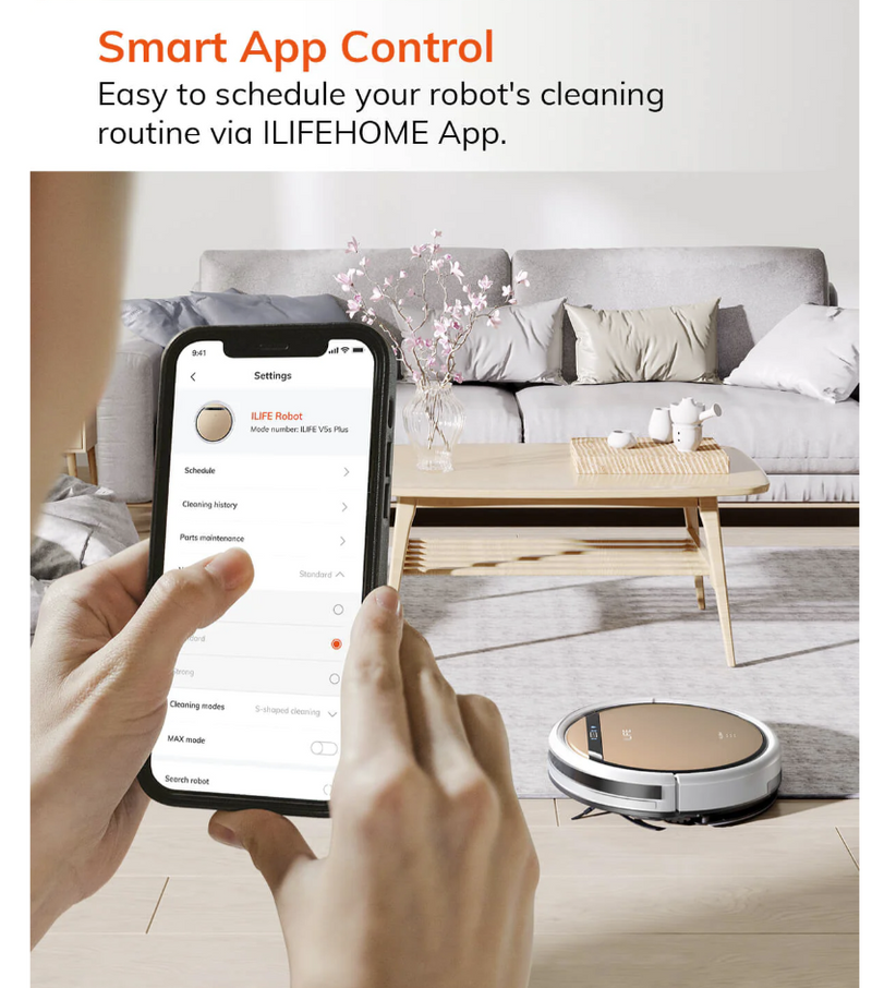 ILIFE V5s Pro Robot Vacuum / Mop Combo Slim Automatic Self-Charging Robot Vacuum - Like New