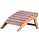 Plant Theatre Outdoor Footstool Acacia Wood Outdoor Ottoman Foot Rest - Like New