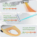 INUS ELECTRONIC BIDET HEATED SEAT WITH INSTANT WATER TEMPERATURE ADJUSTMENT - Like New