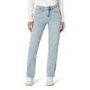 AMAZON ESSENTIALS WOMEN'S HIGH-RISE STRAIGHT SIZE: 12 - ICED LIGHT WASH - Like New