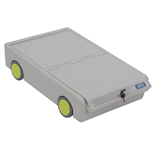 ECR4Kids Lock and Roll Personal Safe ELR-20400, Travel Lockbox - Grey Like New