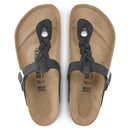 BIRKENSTOCK GIZEH BRAID WOMEN'S REGULAR FIT - SIZE: MEN 4 WOMEN 6 - BLACK - Brand New
