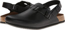 0061196 Birkenstock Tokyo Super Grip, Black Leather, Size MEN 7 WOMEN 9 - Like New
