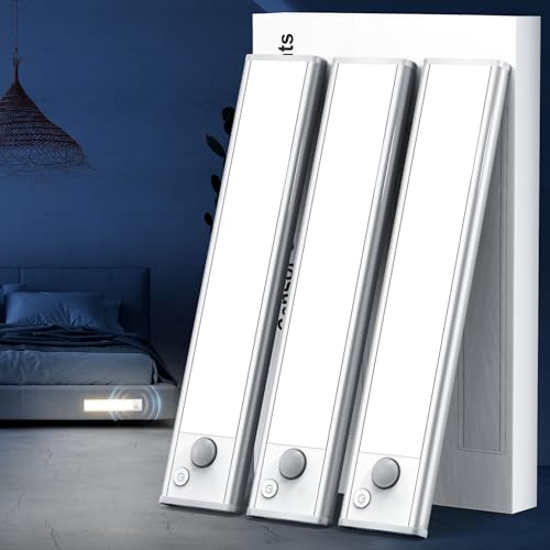 APESAIPU UNDER CABINET LIGHTING, 3 PACK 12 INCH - WHITE - Like New