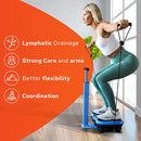 Lifepro Vibration Plate Exercise Machine Waist-Level Handlebar B0B2D38BM8 -Blue - Brand New