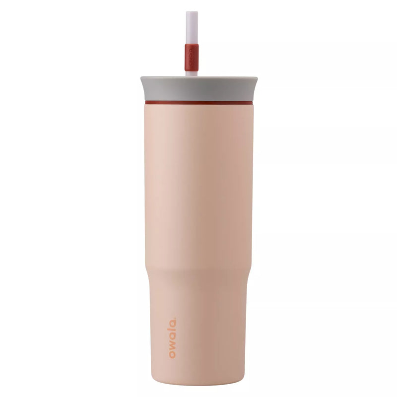 OWALA 24OZ STAINLESS STEEL STRAW TUMBLER - SANDY SHORES - Like New