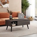 WLIVE Lift Top Coffee Table with Hidden Storage adjustable shelf - Grey - Brand New