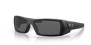 Oakley Men's Oo9014 Gascan Rectangular Sunglasses Matte Black/Grey 55 - Like New