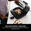 Ninja Foodi Smart XL 6-in-1 Indoor Grill Air Fry Bake Broil FG551HBK - Black Like New