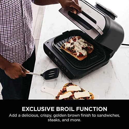 Ninja Foodi Smart XL 6-in-1 Indoor Grill Air Fry Bake Broil FG551HBK - Black Like New