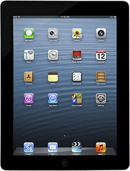 For Parts: APPLE IPAD 3RD GEN 9.7" 32GB WIFI ONLY MC706LL/A - BLACK CRACKED SCREEN