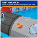 SWIMWAYS PAW PATROL DELUXE INFLATABLE POOL ABOVE GROUND POOL - BLUE RED GRAY - Like New