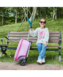 GOPOWERBIKE GO VOYAGE KIDS 2-IN-1 LUGGAGE SCOOTER 3-WHEEL LIGHT UP WHEELS PINK - Like New