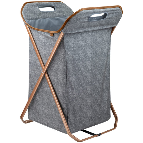 CLEVERMADE RECTANGULAR COMPUTER GAME HAMPER WITH HANDLES - GRAY - Brand New