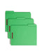 SMEAD FASTENER FILE FOLDERS 50 COUNT GREEN REINFORCED 1/3-CUT TABS 12140 - GREEN - Brand New
