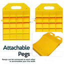 ZONETECH TIRE SAVER RAMPS - PREMIUM ANTI- SLIP DESIGN PREVENTION 8 PACK - YELLOW - Like New