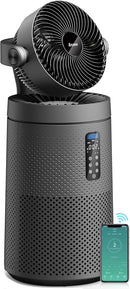 AROEVE Air Purifiers Fan 2-In-1 Air Circulator Fan System Smart - Space Gray - Like New