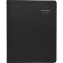 AT-A-GLANCE 7" X 8.75" ACADEMIC YEAR WEEKLY APPOINTMENT FAUX LEATHER - BLACK - Like New