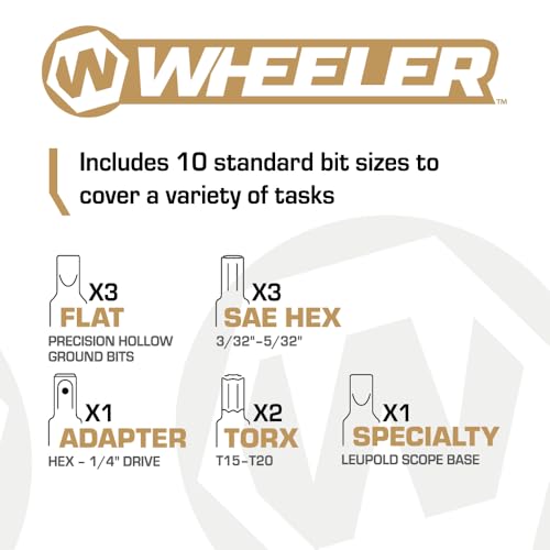 WHEELER MANUAL FIREARMS ACCURIZING TORQUE WRENCH WILDERNESS 553556 BLACK-YELLOW - Like New