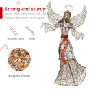 HOYECHI 5FT Outdoor Christmas Decoration Angel Decoration 120 LED - Brown - Like New