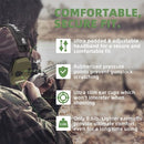 PROHEAR Electronic Ear Protection, Gun Range Hearing Protection Muffs - Green - Like New