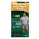 Depend Fresh Protection Disposable Underwear Male Waistband Style 56 Ct - Brand New