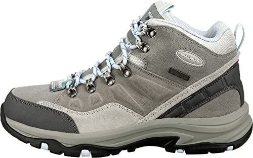 158258 SKECHERS WOMEN Trego - Rocky Mountain Hiking Boot Gray Size 7 - Like New