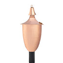 Elegant Outdoor Tiki Style Torch Sets 4 Small Oil Lamp Matching Snuffer - Copper - Brand New