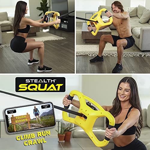 STEALTH FITNESS SQUAT TRAINER HOME FITNESS EQUIPMENT YELLOW - Like New