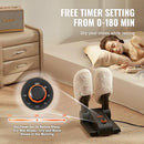 VEVOR 180° FOLDABLE 2 TUBES SHOE DRYER PORTABLE BOOT DRYER TIMER - BLACK/ORANGE - Like New