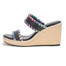 KL154225 KARL LAGERFELD WOMEN'S CARCEL DOUBLE STRAP ESPADRILLE WEDGE - 10 - Like New