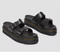 23523001 Dr. Martens MYLES BRANDO LEATHER BUCKLE SLIDE SANDALS MENS BLACK 6 Like New