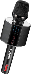BONAOK Karaoke Microphone Portable Wireless Bluetooth Karaoke Mic G50 - Black - Like New