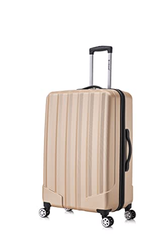 ROCKLAND SANTA MONICA HARDSIDE SPINNER WHEEL LUGGAGE, 19", 24", 28" - CHAMPAGNE - Brand New