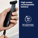 PHILIPS NORELCO BODYGROOM SERIES 3010 SHOWERPROOF BODY TRIMMER, BG3010/40 -BLACK - Like New