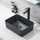 Black Vessel Sink iAnomla 16"x12” Rectangular Above Counter Matte Black - Brand New